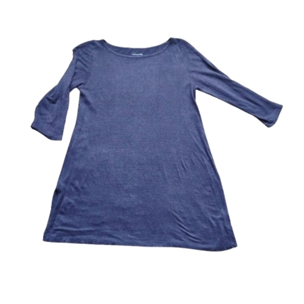 Like New Eileen Fisher Deep Purple Linen Dress, XS